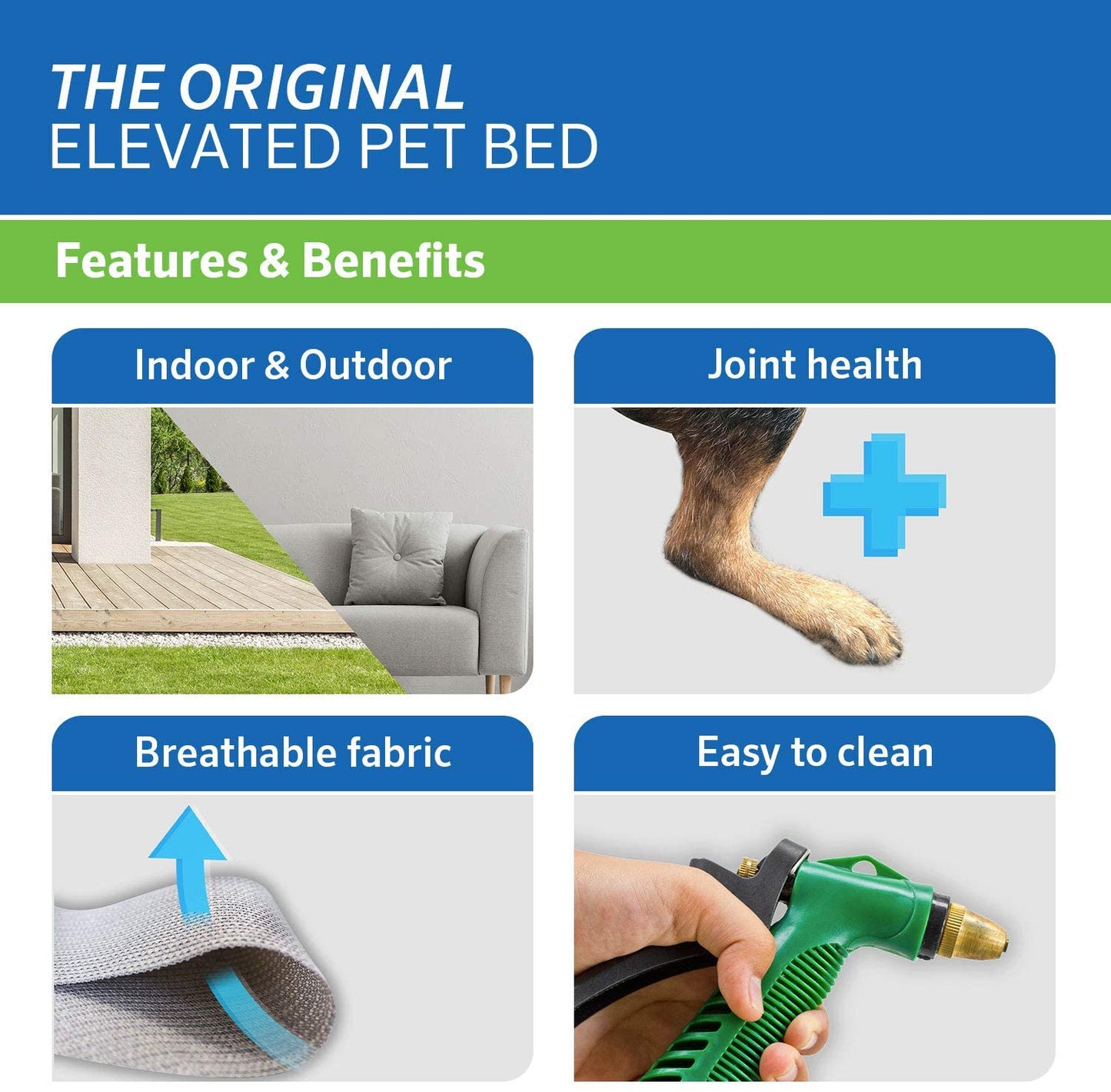 the Original Cooling Elevated Dog Bed, Indoor and Outdoor, Medium, Terracotta