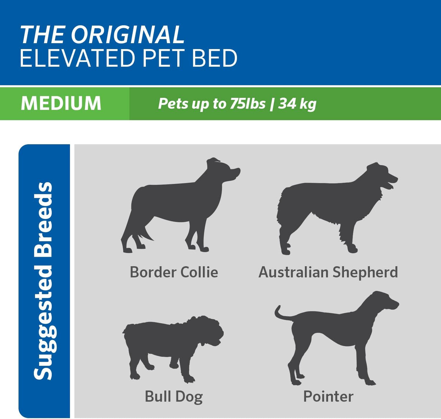 the Original Cooling Elevated Dog Bed, Indoor and Outdoor, Medium, Terracotta